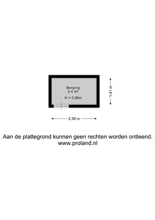 Floorplan - Poststraat 11A, 2042 HA Zandvoort